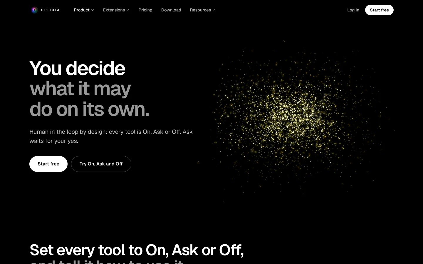 Splixia tools: what runs, what asks, what waits
